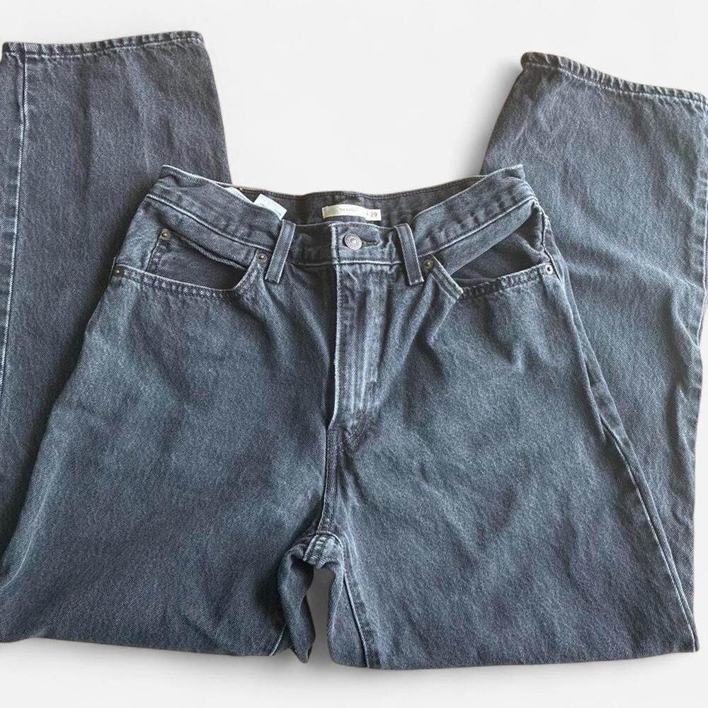 Levis black denim jeans denim
